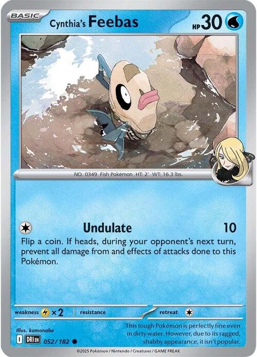Cynthia's Feebas Card Front