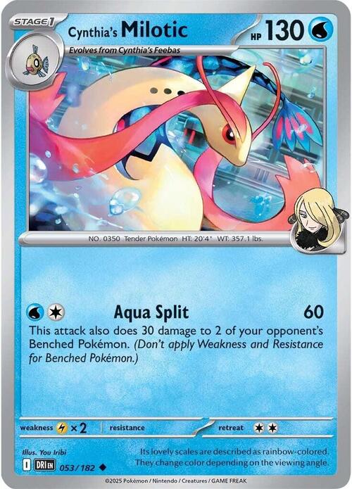 Cynthia's Milotic Card Front