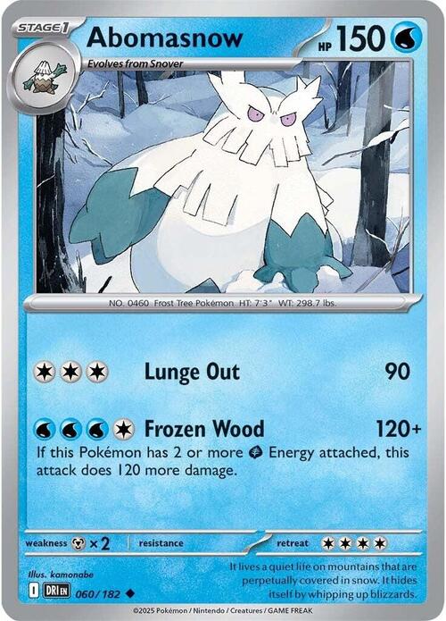 Abomasnow Card Front