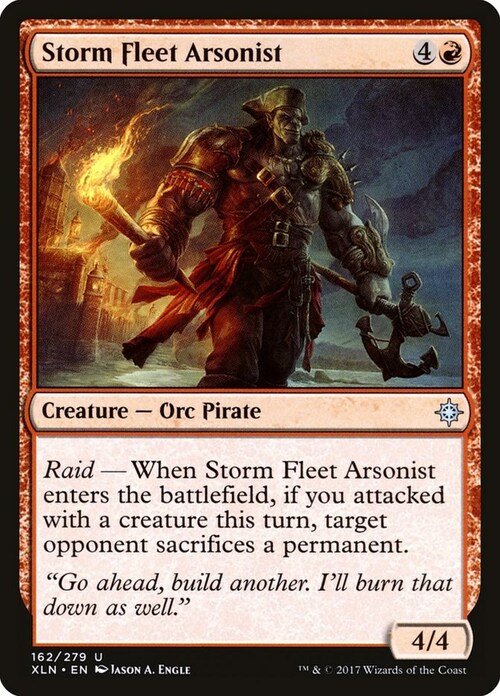 Storm Fleet Arsonist Card Front