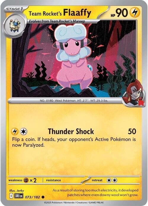 Team Rocket's Flaaffy Card Front