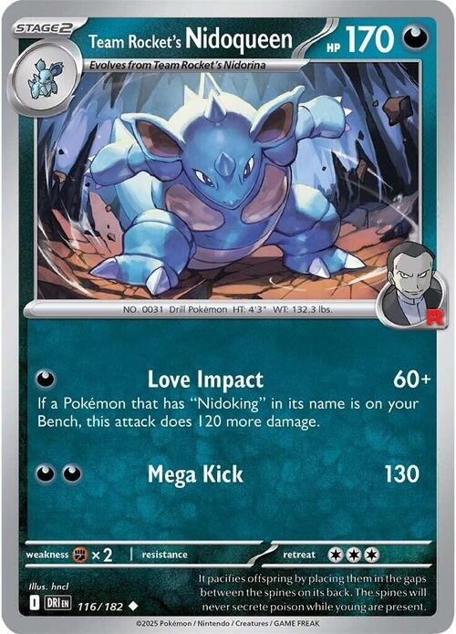 Team Rocket's Nidoqueen Card Front