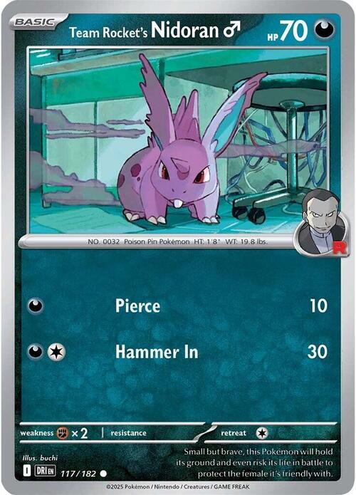 Team Rocket's Nidoran [M] Card Front