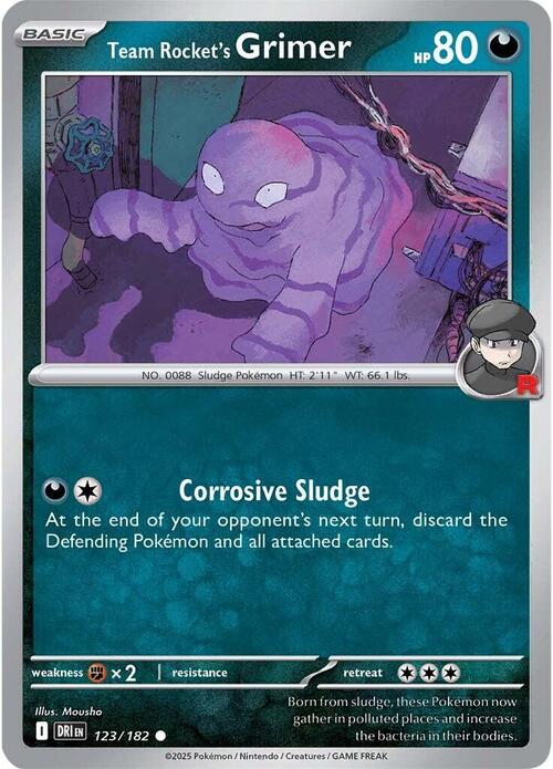 Team Rocket's Grimer Card Front