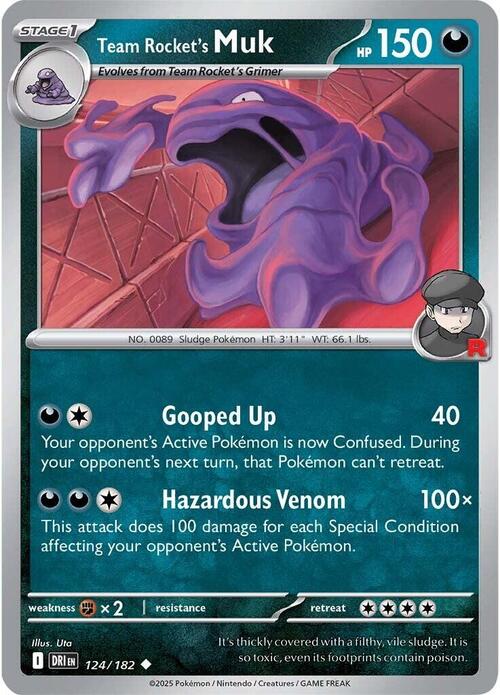 Team Rocket's Muk Card Front