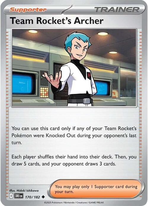 Team Rocket's Archer Card Front