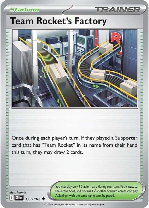 Team Rocket's Factory Card Front