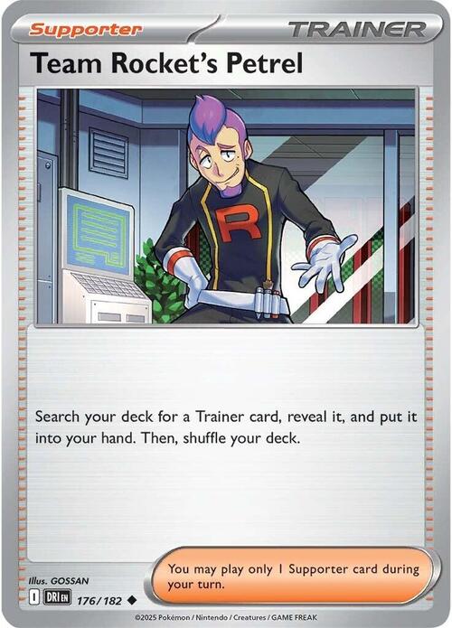 Team Rocket's Petrel Card Front