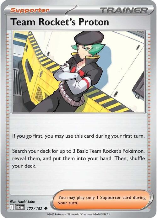 Team Rocket's Proton Card Front