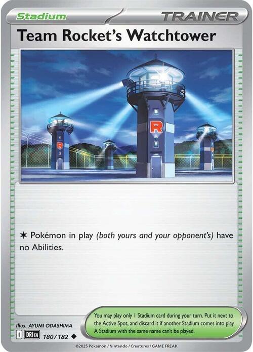 Team Rocket's Watchtower Card Front
