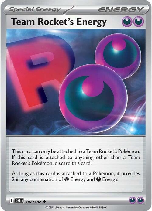 Team Rocket's Energy Card Front