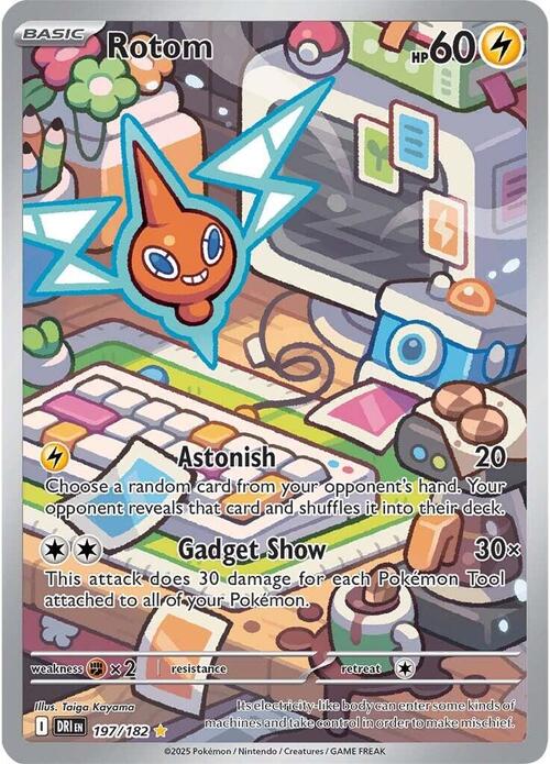 Rotom Card Front