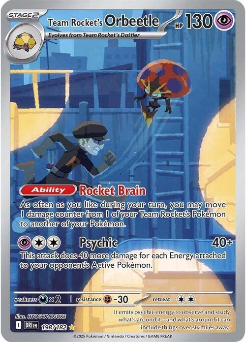 Team Rocket's Orbeetle Card Front