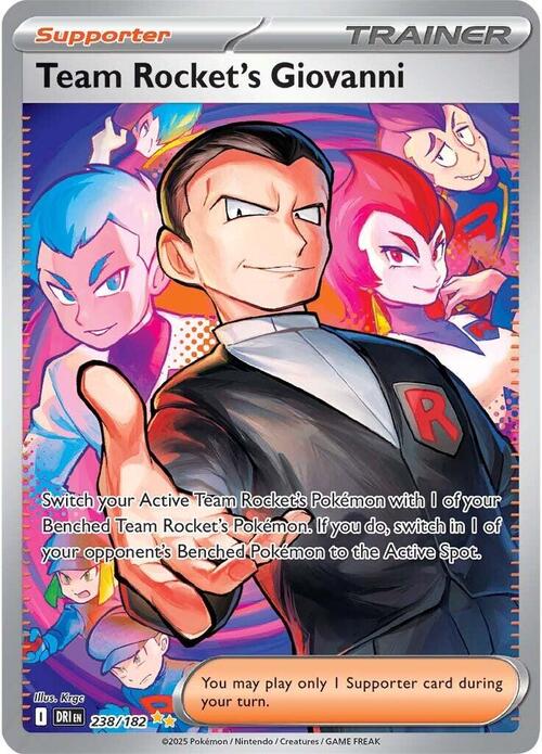 Team Rocket's Giovanni Card Front