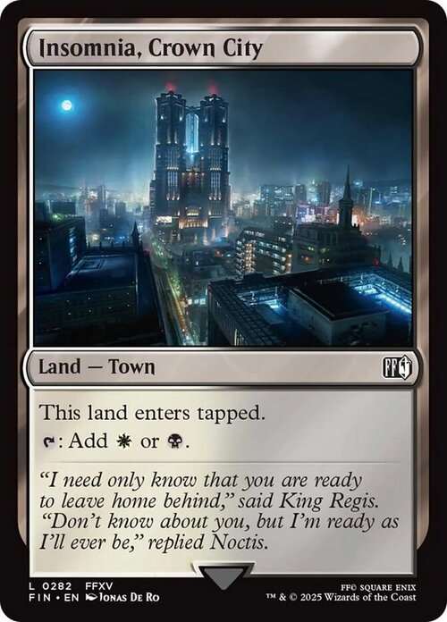Insomnia, Crown City Card Front