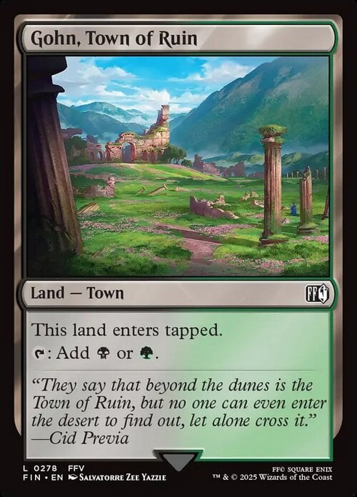 Gohn, Town of Ruin Card Front