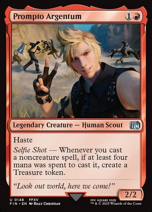 Prompto Argentum Card Front