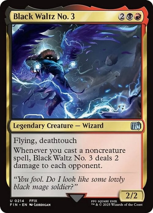 Black Waltz No. 3 Card Front