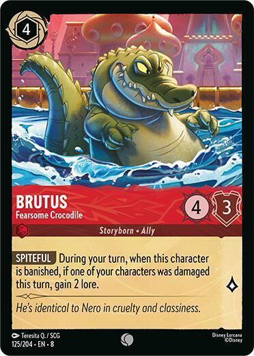 Brutus - Fearsome Crocodile Card Front