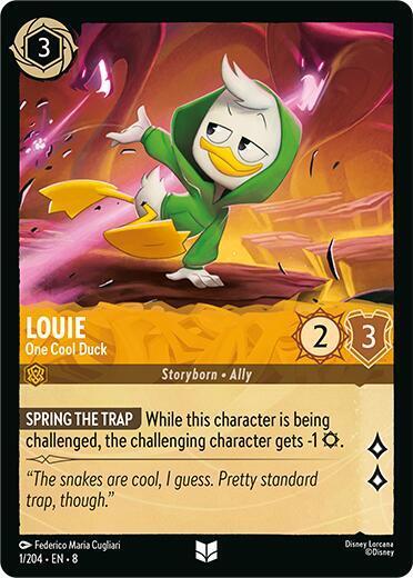 Louie - One Cool Duck Card Front