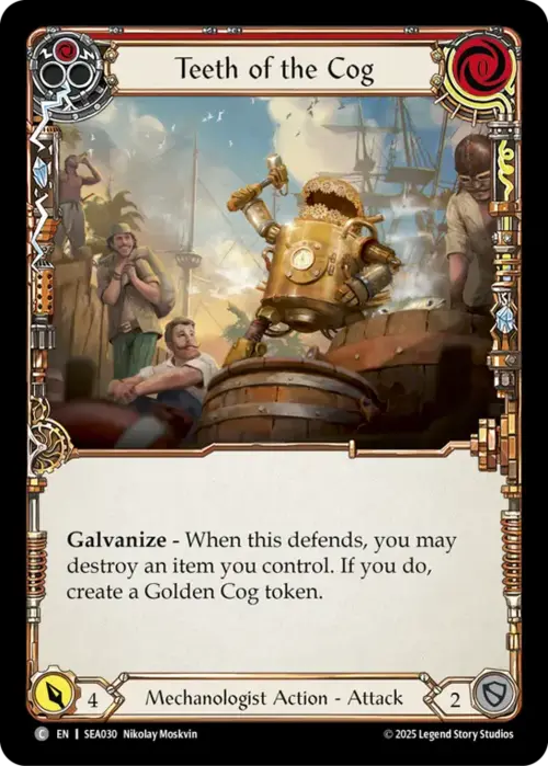 Teeth of the Cog - Red Card Front