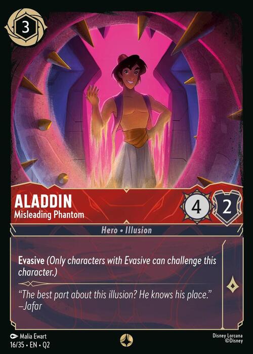 Aladdin - Misleading Phantom Card Front