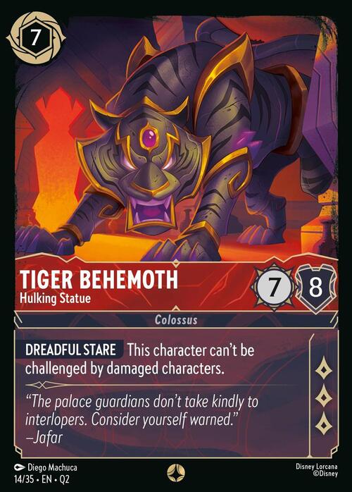 Tiger Behemoth - Hulking Statue Card Front