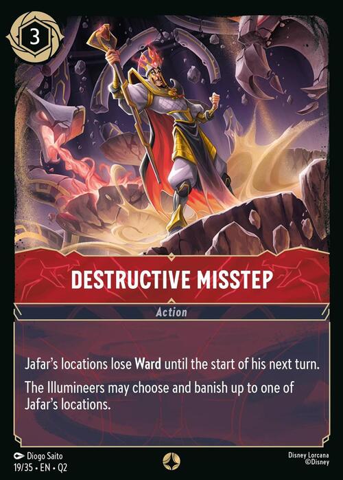 Destructive Misstep Card Front