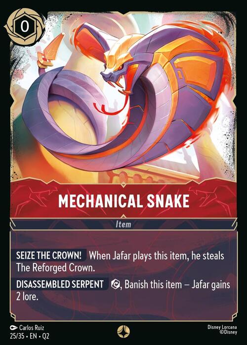 Mechanical Snake Card Front
