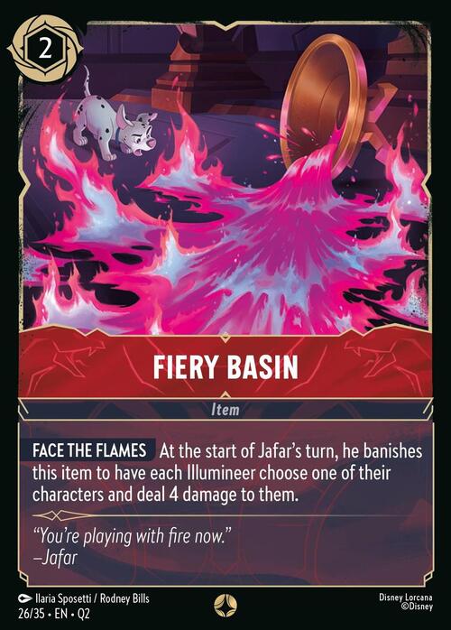 Fiery Basin Card Front