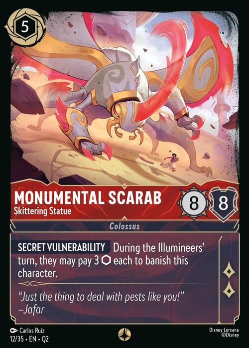 Monumental Scarab - Skittering Statue Card Front