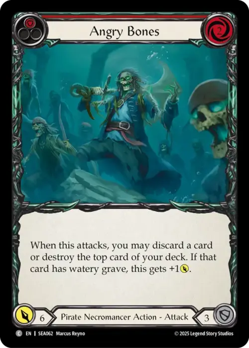 Angry Bones - Red Card Front