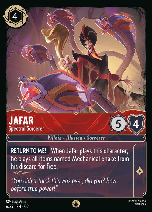 Jafar - Spectral Sorcerer Card Front