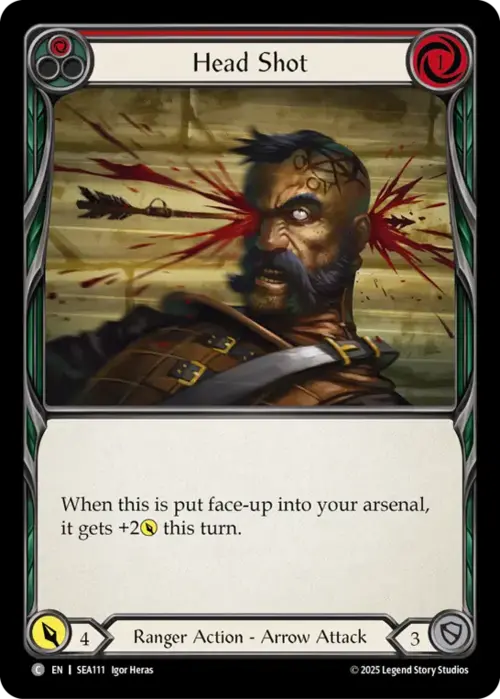 Head Shot - Red Card Front