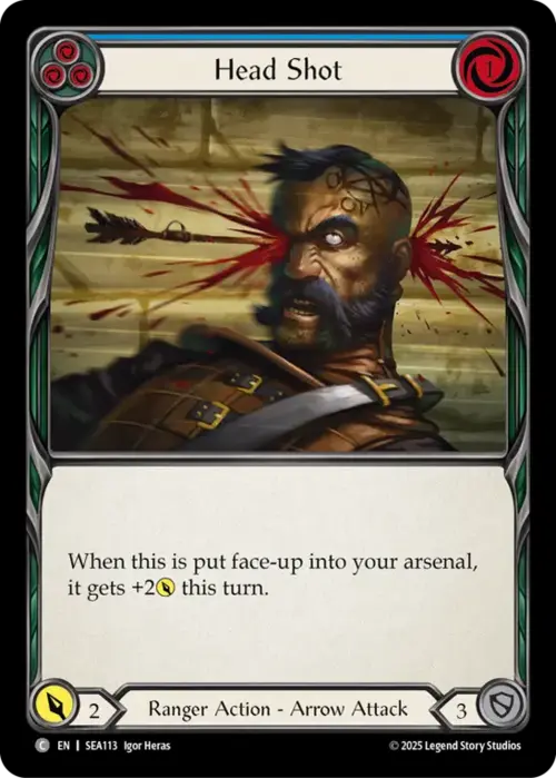 Head Shot - Blue Card Front