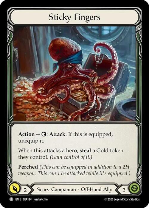 Sticky Fingers // Treasure Island Card Front