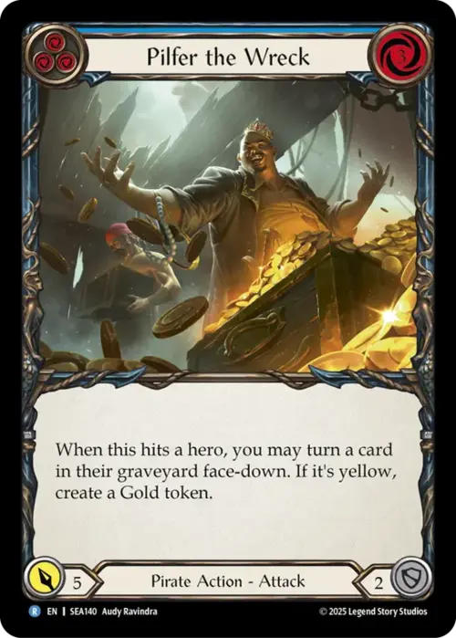 Pilfer the Wreck (Blue) Card Front