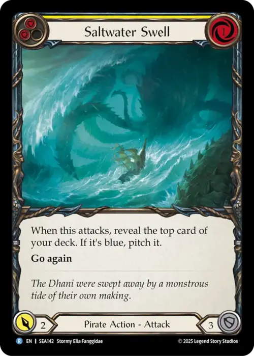 Saltwater Swell - Yellow Card Front