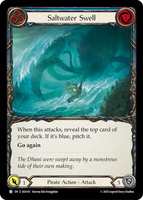 Saltwater Swell - Blue Card Front