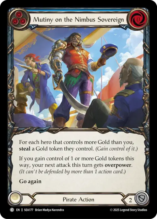 Mutiny on the Nimbus Sovereign Card Front