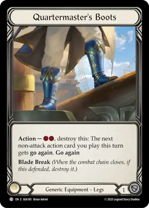 Quartermaster's Boots Card Front