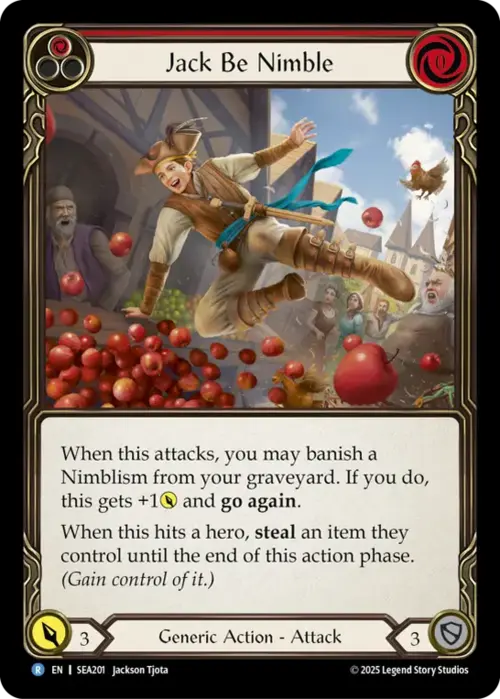 Jack Be Nimble Card Front