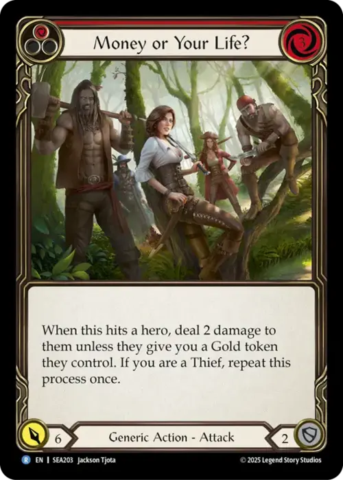 Money or Your Life? - Red Card Front