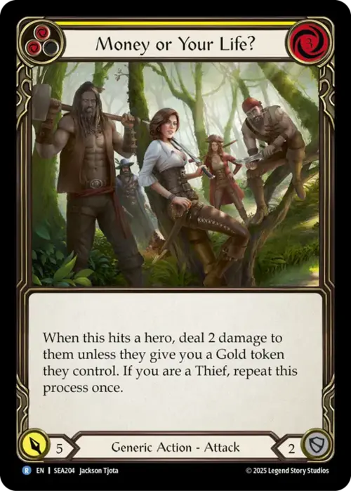 Money or Your Life? - Yellow Card Front