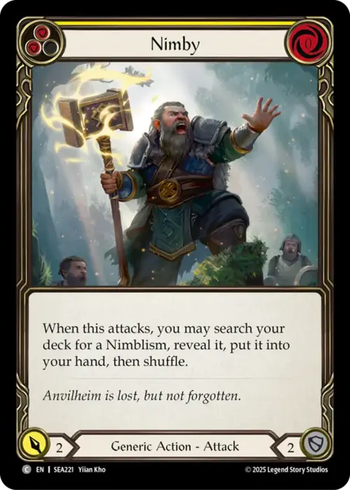 Nimby - Yellow Card Front