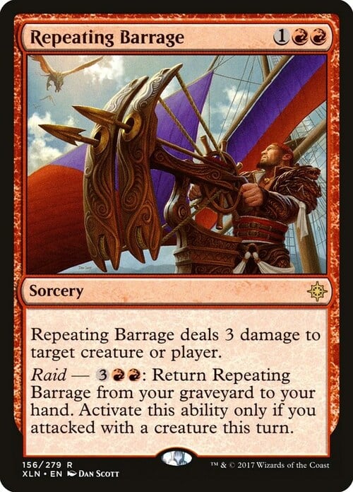 Repeating Barrage Card Front