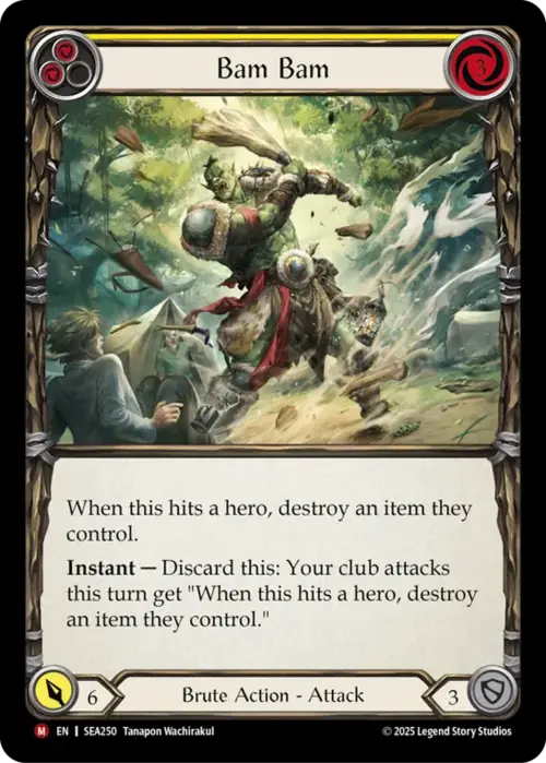 Bam Bam Card Front