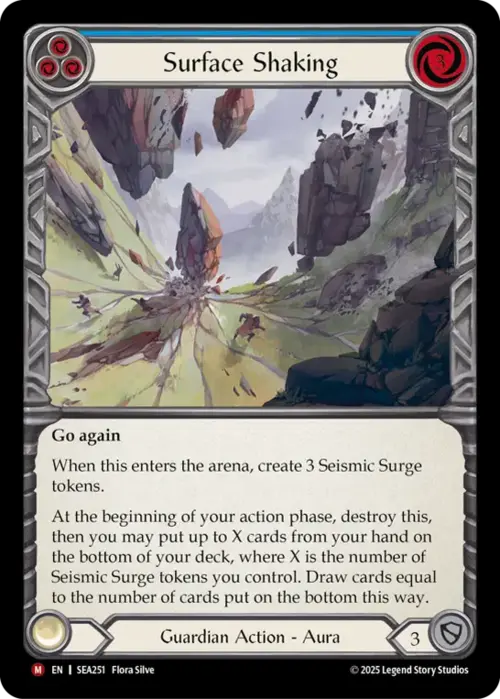 Surface Shaking Card Front