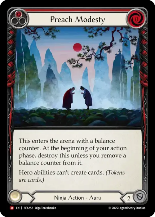 Preach Modesty Card Front