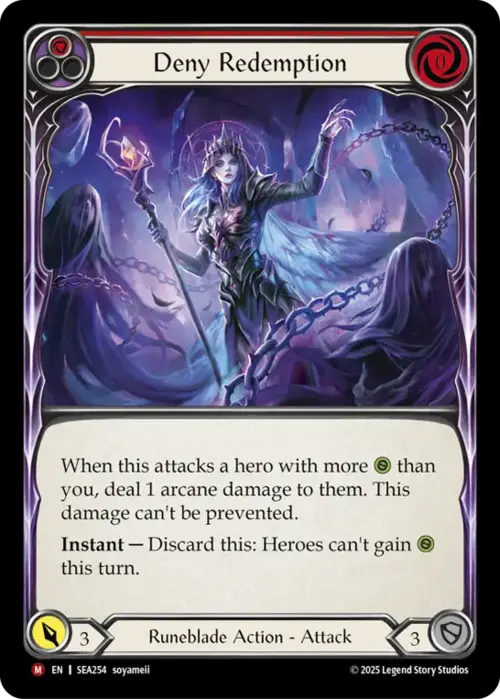 Deny Redemption Card Front